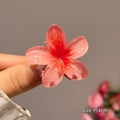 Hawaiian Gradient Hair Clips Flower Hair Claws  Hairpin for Women Hair Accessories