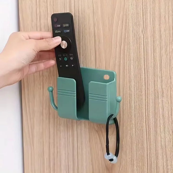 Adhesive Wall Mount Phone Holder With Hooks