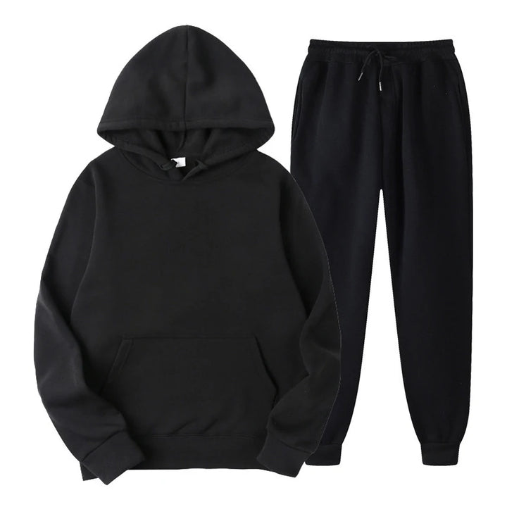 Men Tracksuit New Men's Hoodies + Sweatpants Two Piece Suit Hooded Casual Sets Male Clothes