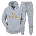 Fashion Long Sleeves KING And QUEEN Printed Hooded Suits Autumn Winter Couple Hoodie