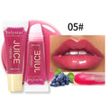 Brillant à lèvres repulpant Nude Brown Huile à lèvres hydratante aux fruits Teinte transparente pour lèvres pulpeuses Tube souple Applicateur de maquillage Soins de beauté