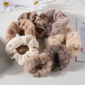 7 Pcs/Set Women Hair Scrunchies Set Plush Solid Hair Band for Girls Hair Accessories