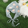 Customized Hair Scarf Retro Crochet Hair Bands Ladies Knitting Flower Headbands Fashion Headwarp Party Rave Hair Accessories