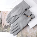 Women Gloves for Women Winter Retro Touch Screen Gloves