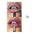 Pudaier 16 Colors Double Ended Lipstick Lip Pencil Combination Waterproof Makeup Long Lasting Beauty Half Matte Lip Stick