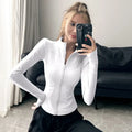 Women Quick Dry Yoga Clothing Tight Workout Exercise Clothing Tops Women's Gym Fitness Clothing Fitness Exercise Yoga Tops