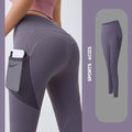 Pantalons de yoga pour femmes avec leggings de poche, leggings de sport pour filles, collants de jogging pour contrôle du ventre, pantalons de fitness pour femmes