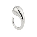 Irregular Titanium Steel Ring With Water Droplet Knot Opening