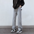 Fashion Men Loose Drawstring Straight-leg Pants