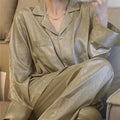 Women's Pajamas Summer Thin Long Sleeves Suit