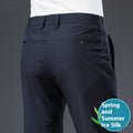 Summer Ice Silk Casual Pants Men's Thin