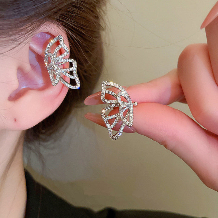 Clip d'oreille papillon pour femme - Design d'intérêt particulier