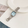 Retro Small Square Watch Female Steel Strap Watch