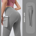 Pantalons de yoga pour femmes avec leggings de poche, leggings de sport pour filles, collants de jogging pour contrôle du ventre, pantalons de fitness pour femmes