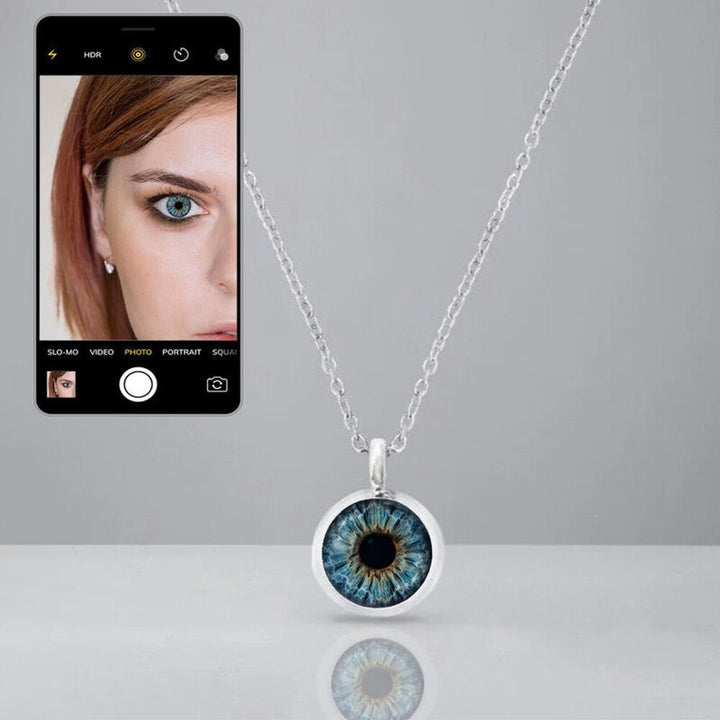 Collier Iris personnalisé Ajoutez une photo de l'œil comme cadeau unique pour vos proches