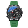 Montre de sport lumineuse en métal pour homme