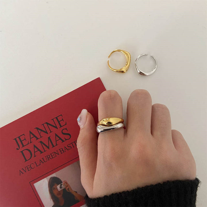 Bague ajustable à ouverture simple pour femme