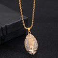 Collier avec pendentif de football américain