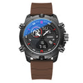 Montre de sport lumineuse en métal pour homme