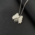 Collier papillon à la mode avec pendentif pour femme, chaîne de clavicule en acier titane