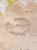 Metal Twist Geometric Knot Winding Hollow Open-end High-grade Light Luxury Personality Fashion Ladies' Bracelet