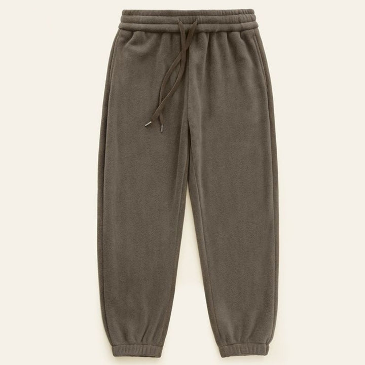 Pantalon de survêtement noué à la cheville doublé de polaire épaissi nouveau pantalon d'entraînement thermique d'hiver en polaire pour hommes