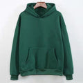 Women's Fall Winter Hooded Loose Solid Color Hoodie