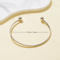 Metal Twist Geometric Knot Winding Hollow Open-end High-grade Light Luxury Personality Fashion Ladies' Bracelet