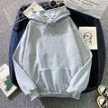 Women's Fall Winter Hooded Loose Solid Color Hoodie