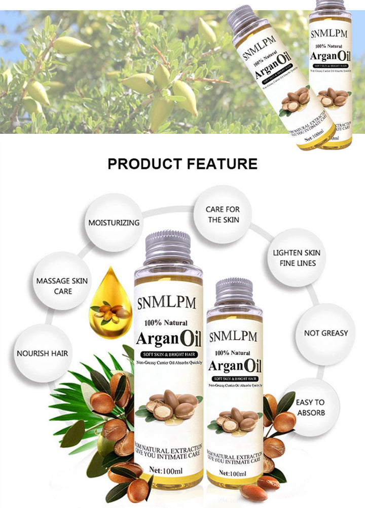 Natural Argan Hair Oil 100m Deep Moisturizing High Quality Factory Wholesale